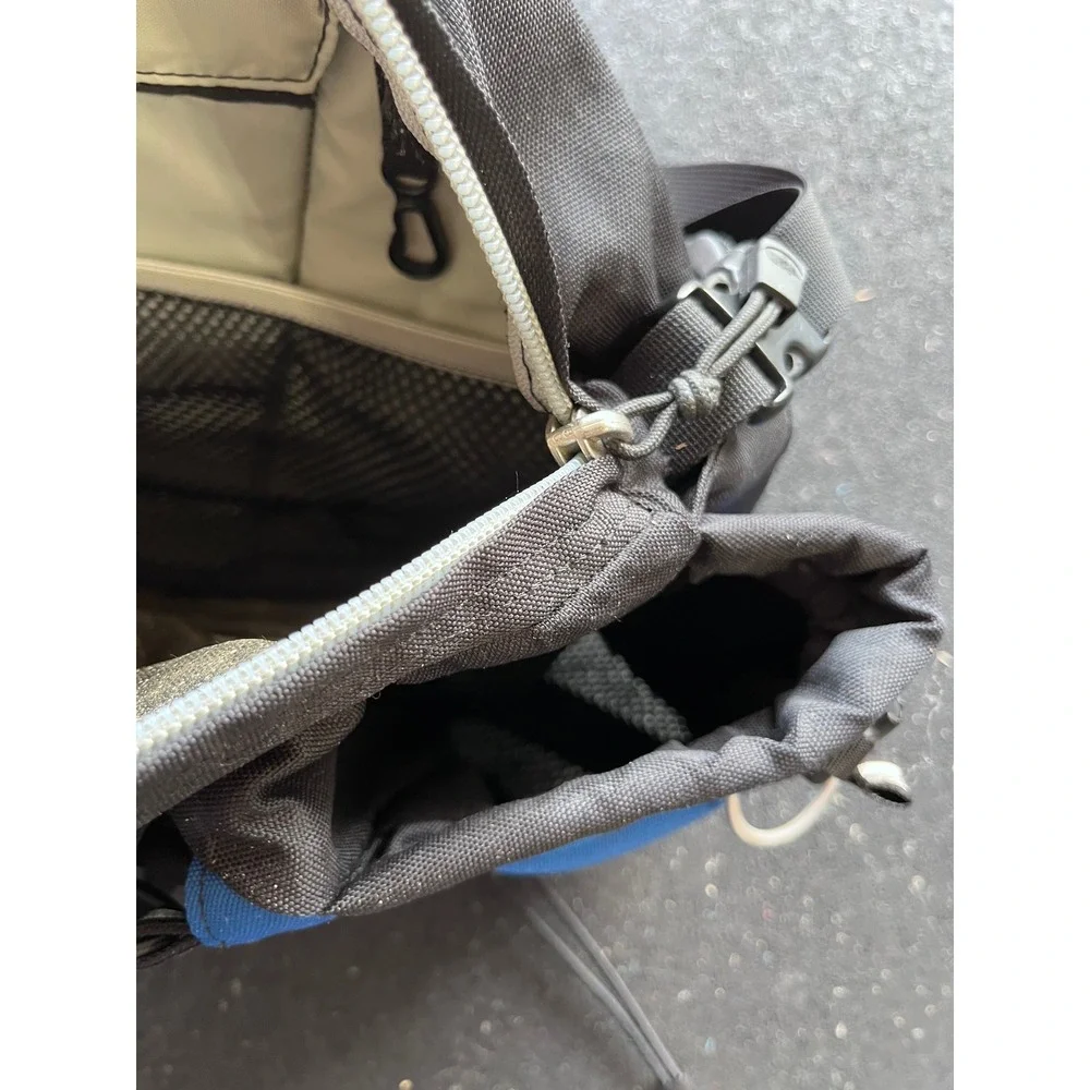 The North Face Lumbar Hiking Waist Pack Dual Water Bottle Holder Blue Black